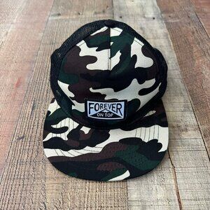 Camo Trucker Hat "Forever On Top" By Discrete